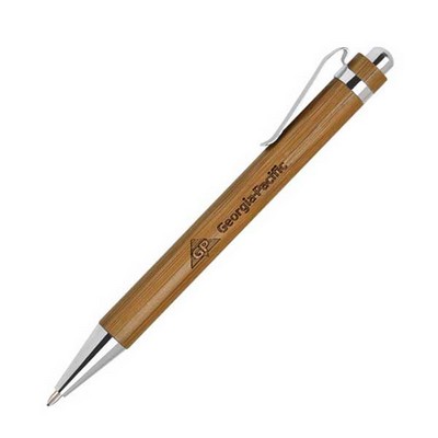 Eco Friendly Bamboo Pen Click Action