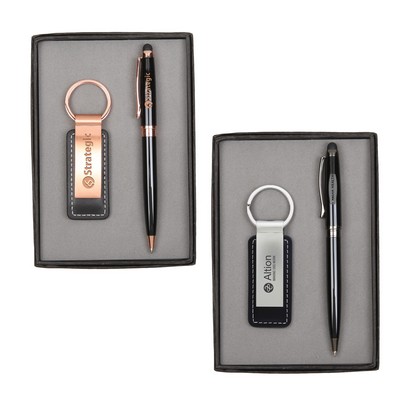 Pen & Keychain Set Copper